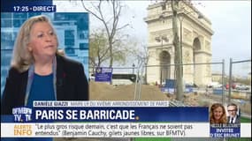 La maire du XVIème arrondissement de Paris affirme que les commerçants "avaient envie de s'organiser avec des milices" en cas de heurts samedi