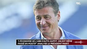 UBB : "L'économie du club est passée en positif" se félicite le président Marti 