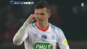 Joey Barton avec l'OM en 2013 se moque du nez de Zlatan