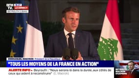Liban: Emmanuel Macron annonce une "conférence internationale de soutien et d'appui dans les tous prochains jours"