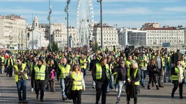 Des gilets jaunes à Marseille