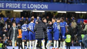 Mauricio Pochettino et ses joueurs de Chelsea