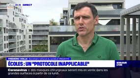 "Comment faire classe en faisant respecter des gestes barrières à des enfants de maternelle?", se demande Frédéric Volle, secrétaire national du syndicat SNUDI-FO, opposé à la rentrée le 11 mai