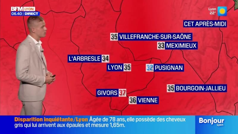 Météo Rhône: du soleil ce jeudi, jusqu'à 35°C à Lyon et 37°C à Givors