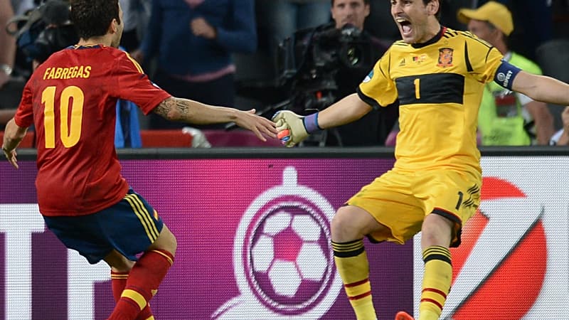 Cesc Fabregas et Iker Casillas