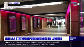 Lille: la station République mise en lumière