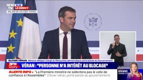 Parité: pour Olivier Véran, il ne faut pas "regarder le positionnement des différents portefeuilles ministériels" car "aucune mission n'est moins importante qu'une autre"