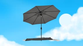 Ce géant parasol proposé par E.Leclerc est celui qu'il vous faut pour cet été