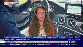 Laureline Serieys, (Directrice d'Uber France): "On était à 17.000 chauffeurs actifs à la fin novembre (2020) et post-19 mai, ils sont 23.000 et donc on voit qu'ils s'adaptent vraiment" au contexte d'activité