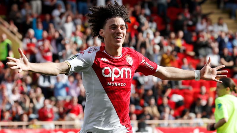 Maghnes Akliouche buteur pour Monaco, 7 avril 2024