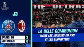 PSG 3-0 AC Milan : La belle communion entre joueurs parisiens et supporters