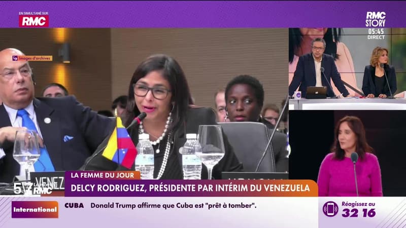 Le Portrait de Virginie Phulpin : Delcy Rodriguez, présidente par intérim du Venezuela - 05/01
