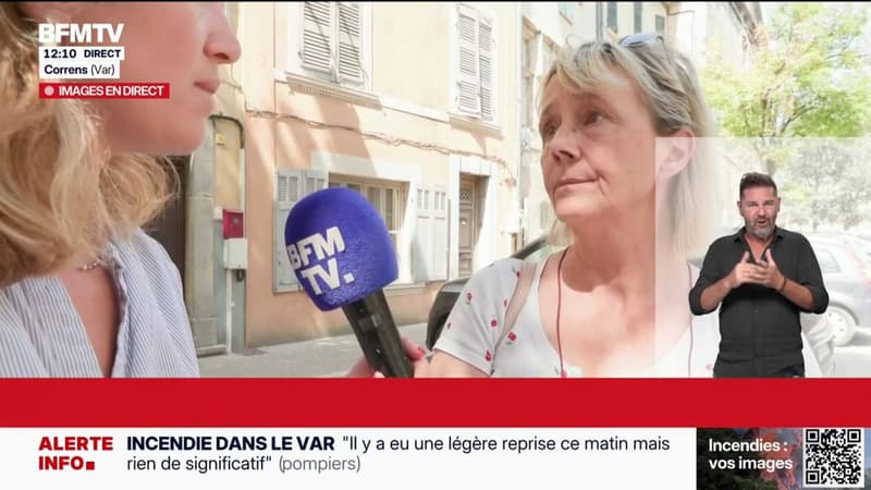 Incendie dans le Var: "C'est très anxiogène", témoigne Lola, habitante de Correns, village touché par les flammes