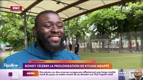 Bondy célèbre la prolongation de Kylian Mbappé au PSG