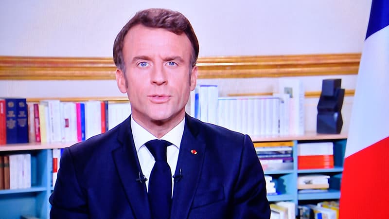 Emmanuel Macron le 31 décembre 2022.