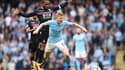 Jason Puncheon s'est blessé en taclant Kevin De Bruyne.