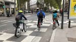 Des cyclistes à Lyon.