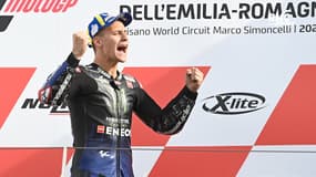 MotoGP : "Une bonne raison d'avoir perdu la voix" rigole Quartararo après son premier titre mondial