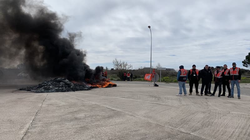 Réforme des retraites: l'accès au site ArcelorMittal de Fos-sur-Mer bloqué ce mardi matin