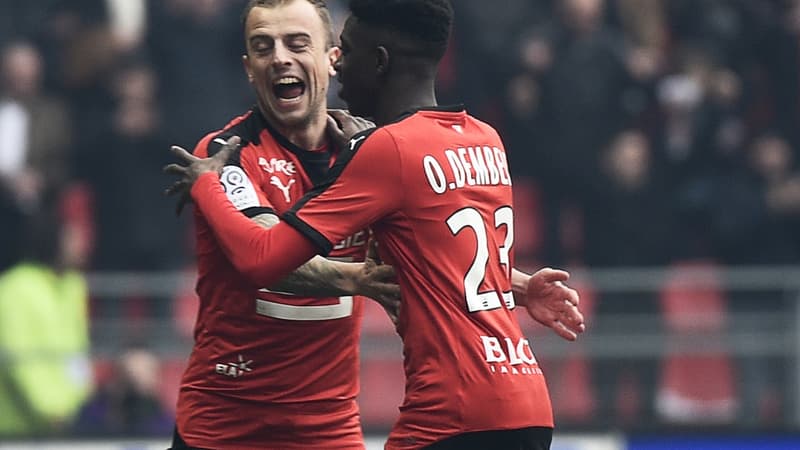 Kamil Grosicki et Ousmane Dembélé