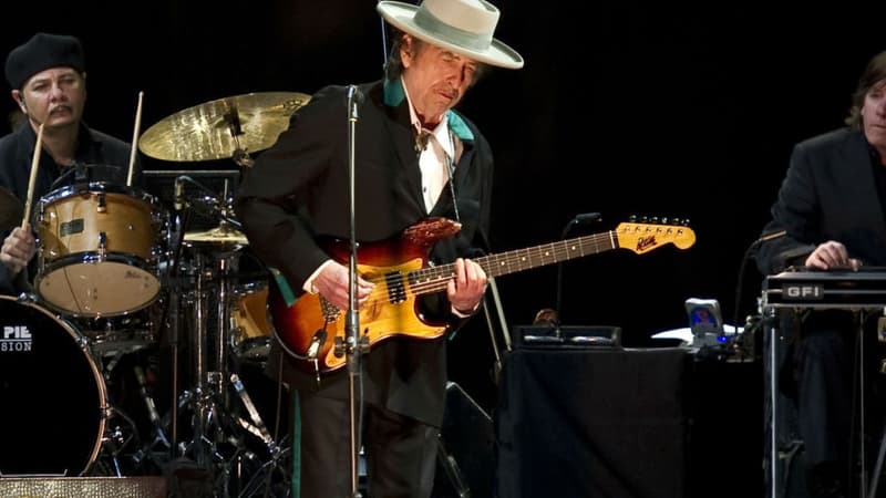 Bob Dylan lors d'un concert à Shanghai en 2011.