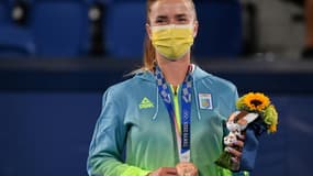 L'Ukrainienne Elina Svitolina a remporté la médaille de bronze aux Jeux Olympiques de Tokyo, en 2021. 
