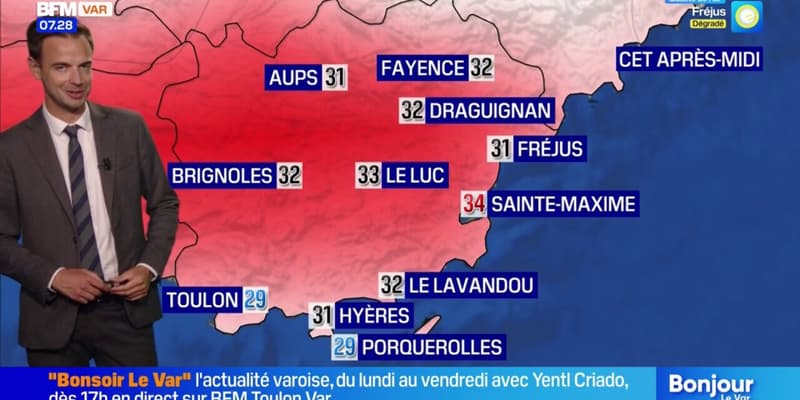 Météo Var: une matinée sous la grisaille mais le retour du soleil dans l'après-midi, 31°C à Hyères