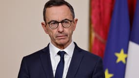 Le ministre de l'Intérieur, Bruno Retailleau, le 26 février 2025 à l'hôtel Matignon