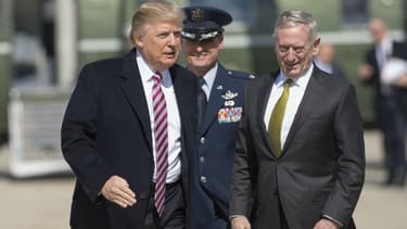 Donald Trump et le secrétaire à la Défense James Mattis