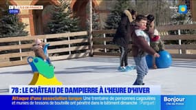 Yvelines: le château de Dampierre à l'heure d'hiver