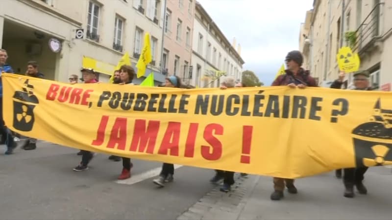 La manifestation anti-nucléaire à Nancy ce samedi.