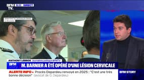 Story 1 : M. Barnier a été opéré d'une lésion cervicale  - 28/10