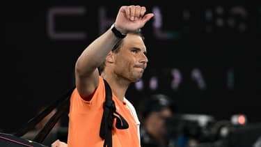 Rafael Nadal après son élimination de l'Open d'Australie, le 18 janvier 2023.
