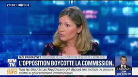 Malgré le boycott de l'opposition, "la commission des lois va se réunir" vendredi, assure sa présidente sur BFMTV