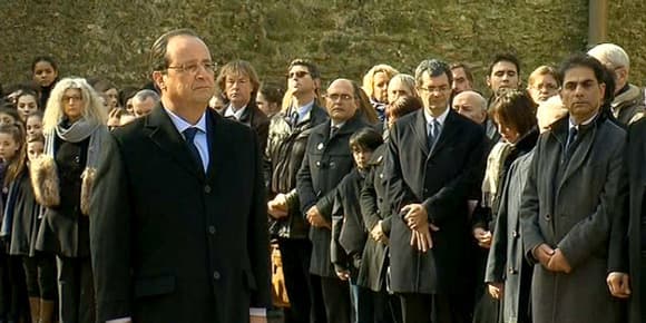 En février dernier, François Hollande s'était déjà rendu au Mont-Valérien, pour rendre hommage au groupe Manouchian.