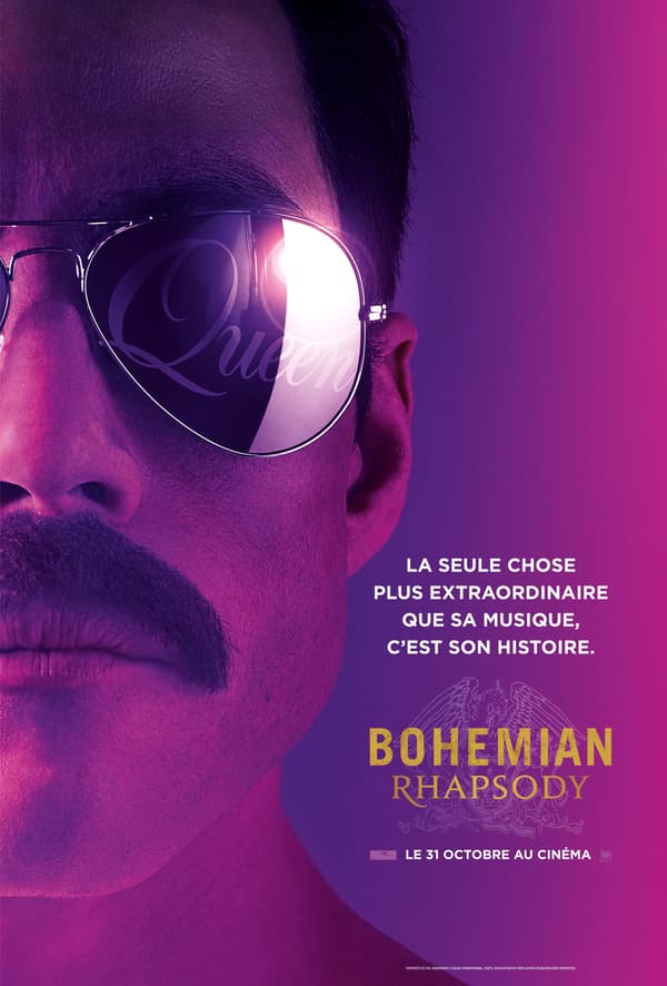 Affiche du biopic sur Freddie Mercury