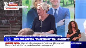 "Le premier symptôme de notre déclin économique, c'est l'inflation" affirme Marine Le Pen