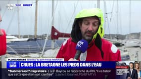 Crues dans l'Ouest: à Arzal (Morbihan), la municipalité demande aux plaisanciers d’évacuer le port au plus vite