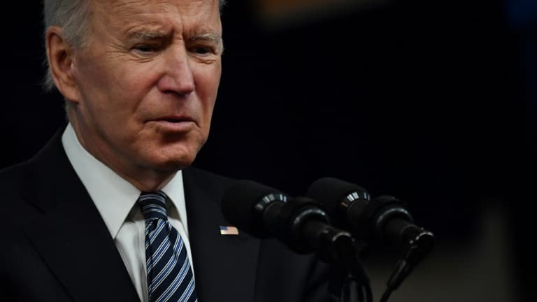 Le président américain Joe Biden s'exprime depuis la Maison Blanche le 12 mai 2021