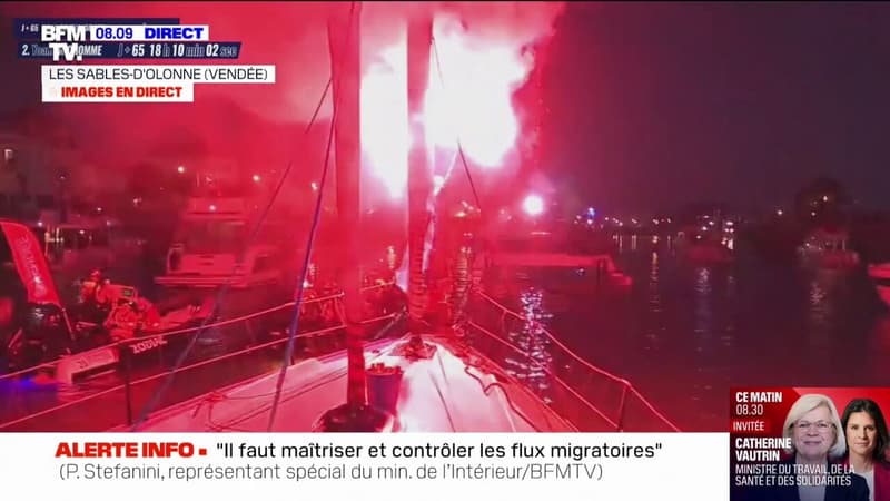 Vendée Globe 2024: Yoann Richomme franchit la ligne d'arrivée aux Sables-d'Olonne et décroche la deuxième place