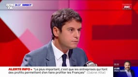 Gabriel Attal : "J'entends des responsables politiques dire qu'il faut faire une taxe sur les superprofits par principe"