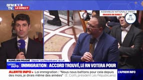 Projet de loi immigration: "Tout ce que nous avons exigé a été obtenu", affirme Aurélien Pradié (LR)