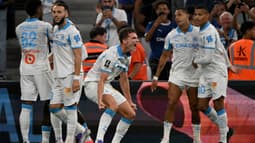 Benjamin Pavard en folie après son but avec l'OM pour sa première au Vélodrome, 19 septembre 2025