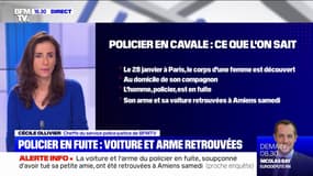 Féminicide à Paris: l'arme et la voiture du policier en fuite retrouvées à Amiens