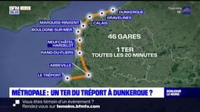 Le projet Métropale permettrait de créer un TER du Tréport à Dunkerque