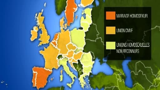Le mariage homosexuel dans l'UE