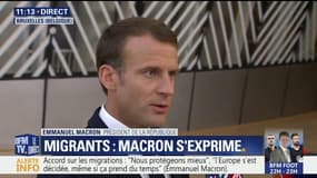 Gestion migratoire en Europe: "Je ne considère pas pour ma part que les centres dans des pays tiers soit la panacée", estime Macron