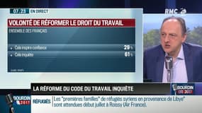 QG Bourdin 2017 : Pourquoi la réforme du Code du travail inquiète-t-elle les Français ? – 29/06