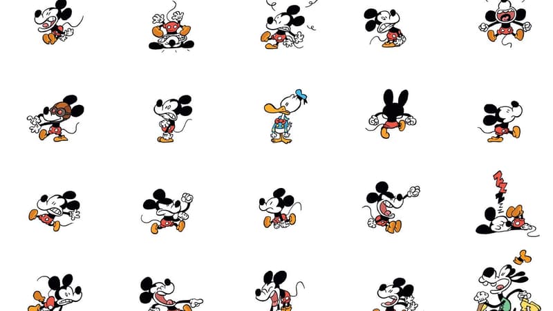 Extrait de la page de garde de La Jeunesse de Mickey de Tébo