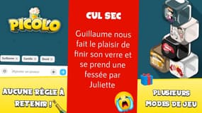 Des captures de présentation de l'application Picolo sur le Google Play Store.